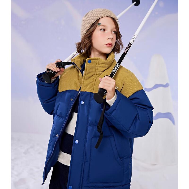 Unisex Kids Graphene 3-Proof Color Block Down Jacket 120