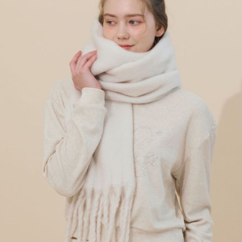 ETRE AU SOMMET EAS Logo Flinge Muffler (Ivory)