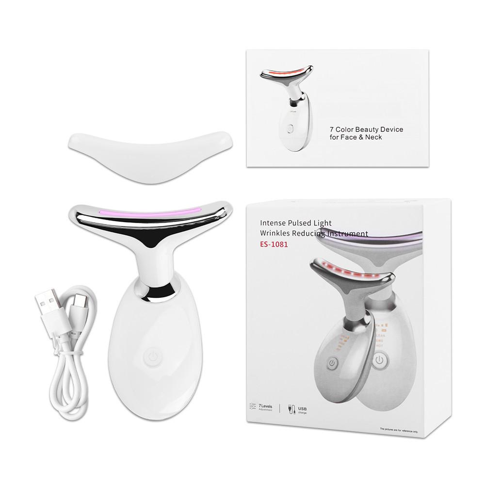 Neck Face Beauty Device Reduce Double Chin  Skin Tighten Lifting Massager Intense Pulsed Light Wrinkles Reducing Instrument