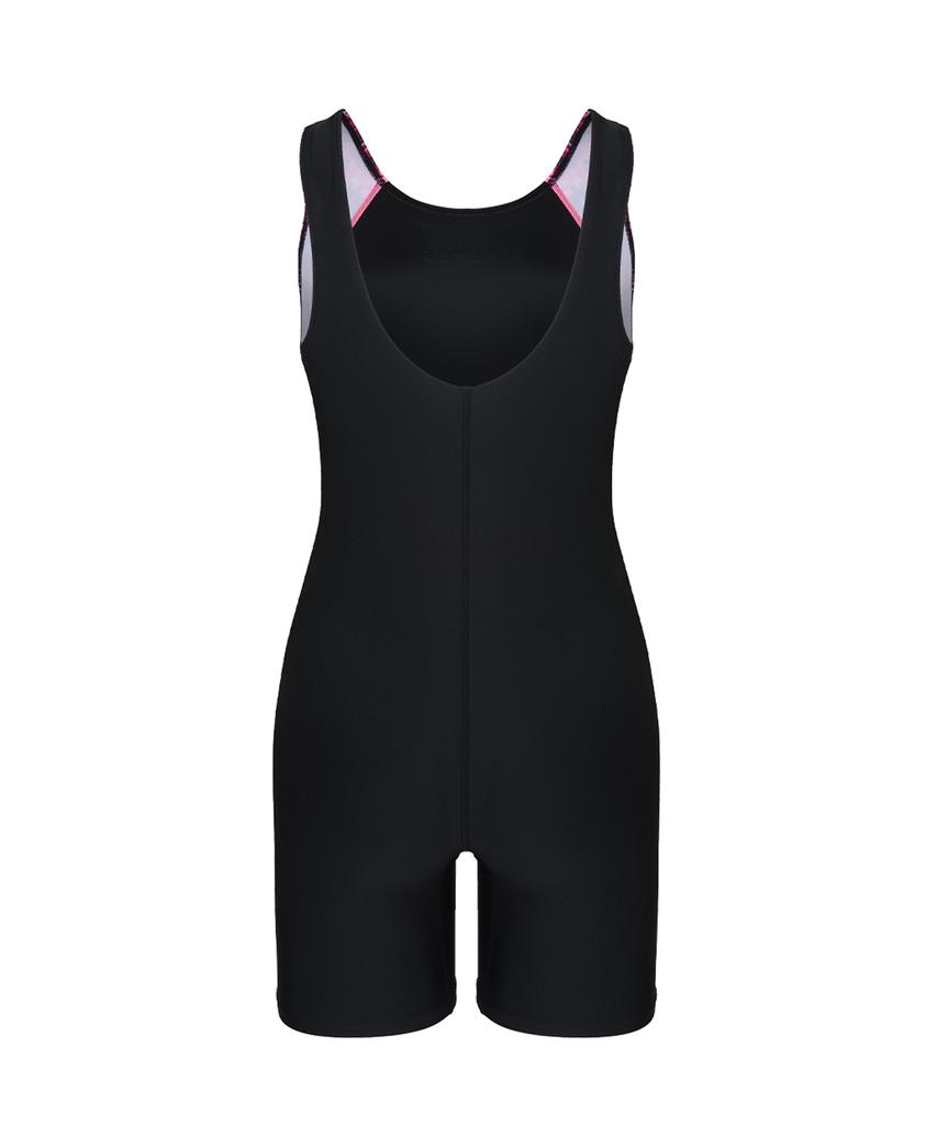 Jeteseu Women'S Aqua Plus 3-Part U-Back Indoor Swimsuit Rock Runes Pk L4A5252