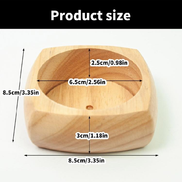 Drewniana baza na szpilki do pikowania 85x85MM Baza do przechowywania igieł do szycia do kreatywnego szycia i projektu rękodzielniczego
