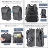 HAKUBA Camera Bag Plus Shell City Roll Top Backpack 18 G05 AZ Black Camera Backpack with Rear Access, Side Access, 2 Compartments, Extendable Function