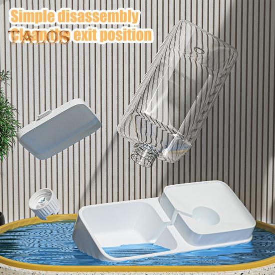 Automatic Pet Feeder Large Capacity 3.3L Pet Water Fountain 1.3kg Dog Food Feeding Bowl Plastic Pet Water Food Dispenser for Cats Dogs