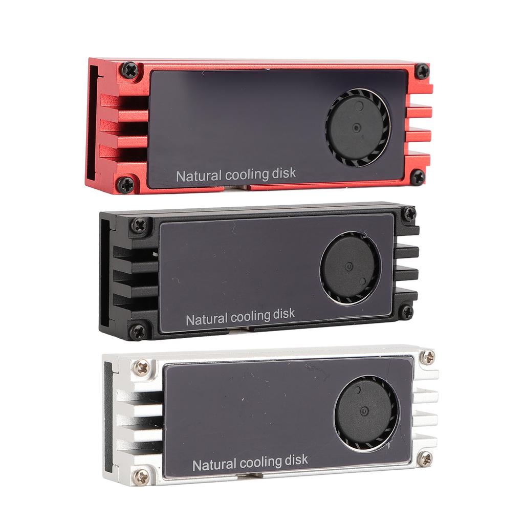 NVMe M.2 Heatsink Temperature Display Aluminum High Performance SSD Cooler with Dual Thermal Silicon