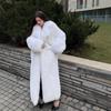 Women S Long Imitation Fox Faux Fur Coat Warm Casual Outerwear