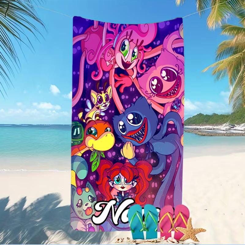 Customizable personalized beach towels Poppy Playtime themed designs.Suitable for the beach, yoga, sports;ideal as beach accessories