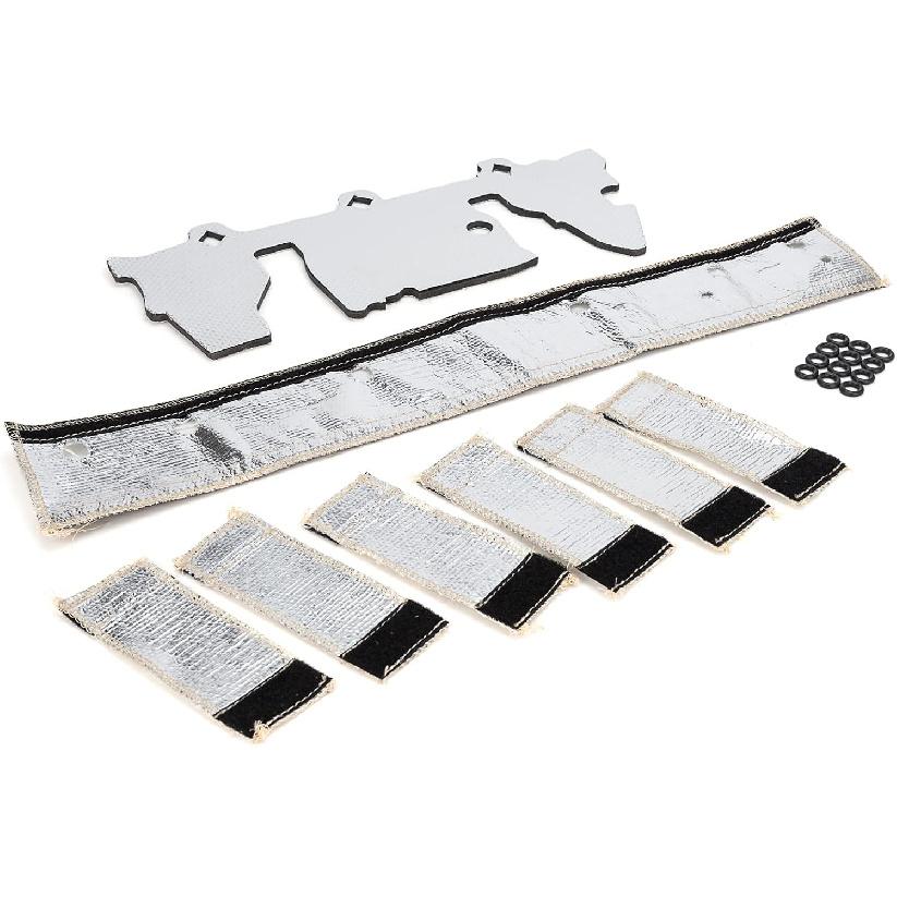 010378 Upgrade Fuel Rail and Injector Cover Kit,Fuel Rail & Injector Heat Shield Kit Compatible with 1997-2004 Jeep Wrangler TJ Grand Cherokee 4.0L