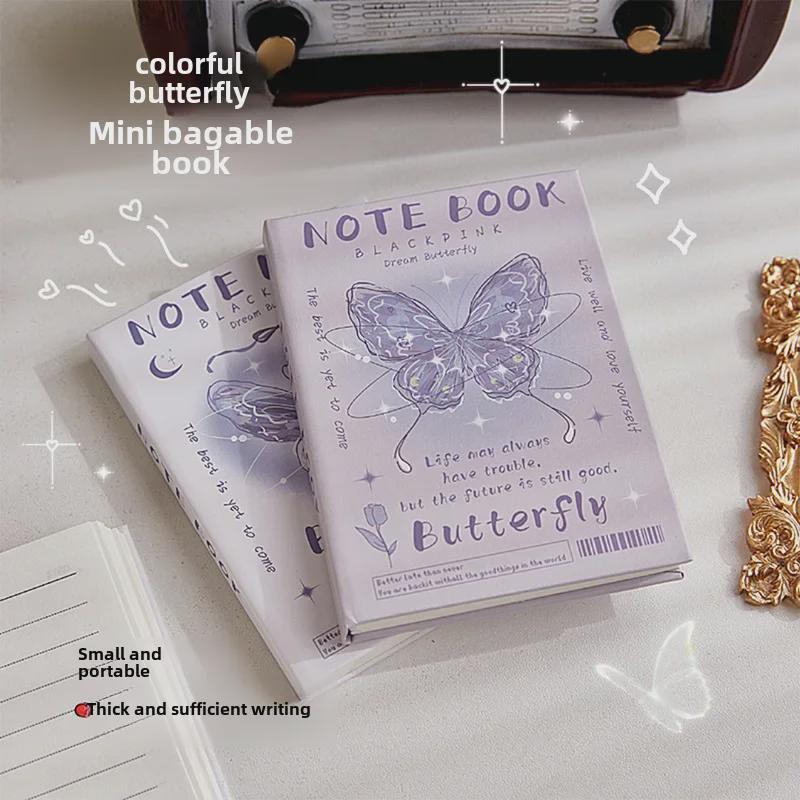 A7 Kapsesní zápisník Dream Butterfly - Mini, Přenosný, Vysoce hodnotný design pro dívky a studenty