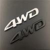 1Pcs 3D Chrome Metal Car Letters Logo 4WD Car Fender Side Rear Trunk Emblem Badge Sticker Decals