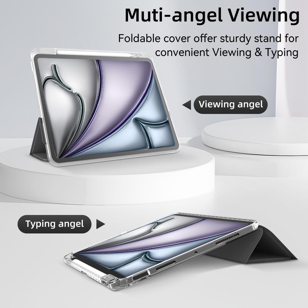 Transparency Case for iPad Air 11-inch 13-inch M2 Pro 13in 11in M4 iPad 10th Gen 10.9 Air 4/5 iPad 7/8/9th 10.2 5/6th 9.7in