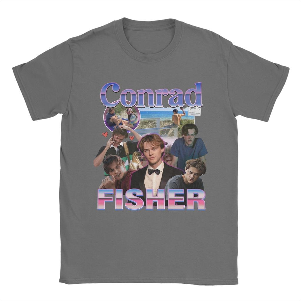 Men's Conrad Fisher The Summer I Turned Pretty Bootleg T Shirts  100% Cotton Clothing Casual Short Sleeve Crewneck Tees T-Shirt