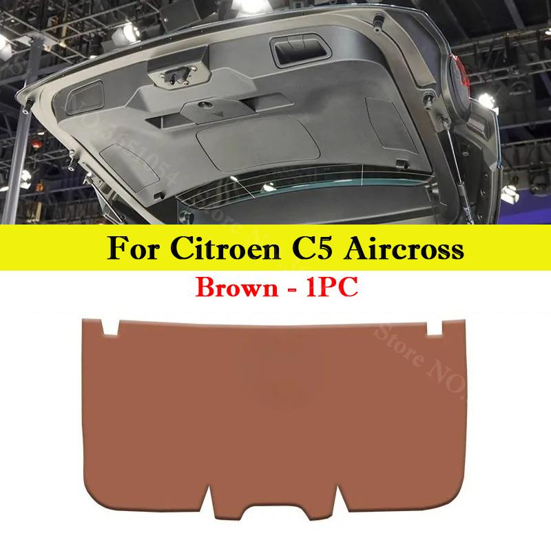 For Citroen C5 Aircross Car Trunk Door Anti Kick Pad Tailgate Anti-Scratch Protector Mat Cargo Liner Interior Decor Accessories