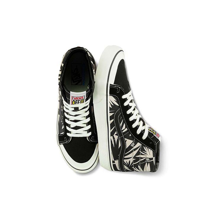 Vans Sk8 Slip Resistant Durable High Top Skate Shoes Unisex Sneakers White Blue VN0A4VHE9Z9