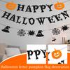 Halloween Letter Pumpkin Flag Decoration Banner Arrangement