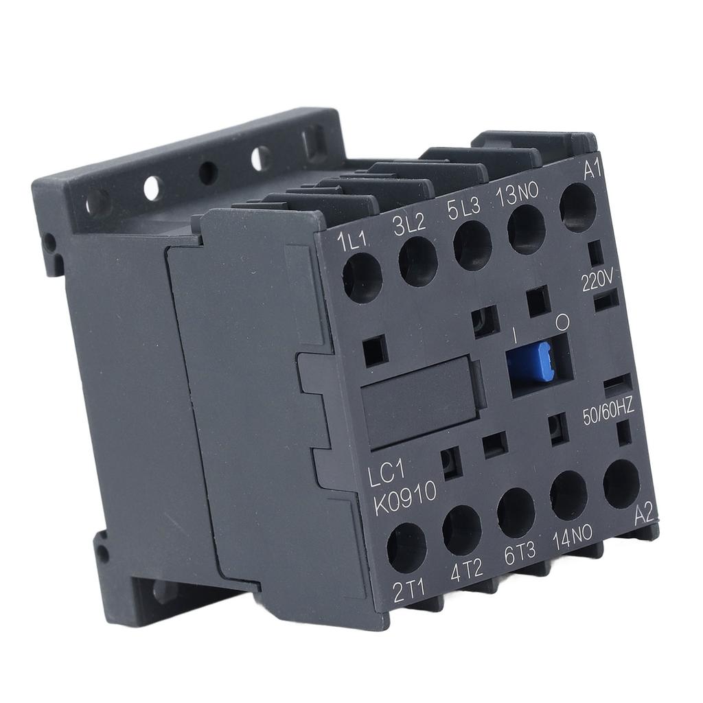 AC Contactor Compact PC Flame Retardant Housing 1 Normally Open K Type AC Contactor 9A Coil Voltage