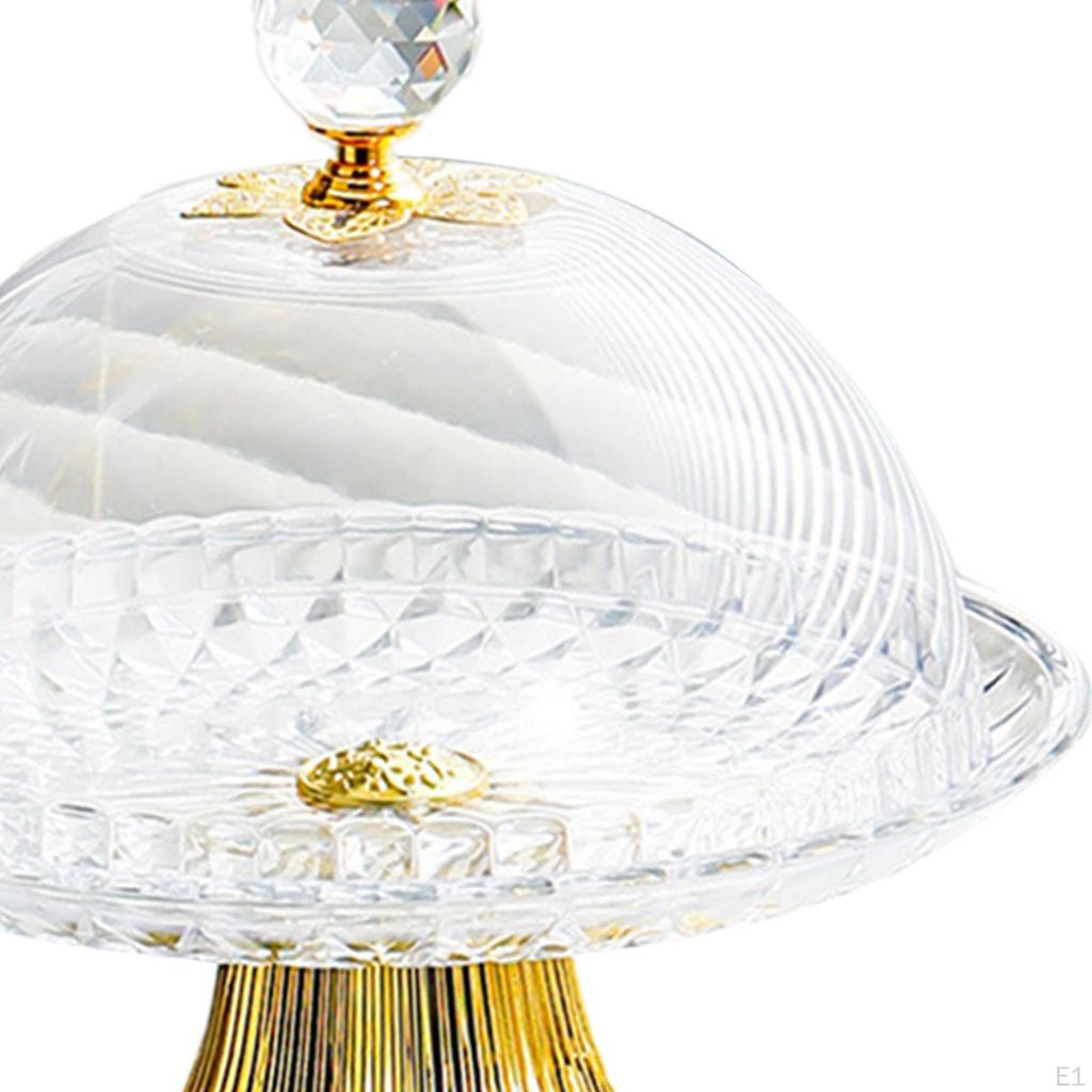 Bread Plate Cake Display Tray Food Vanity Dessert Holder Cookie Dish for Buffet Birthday