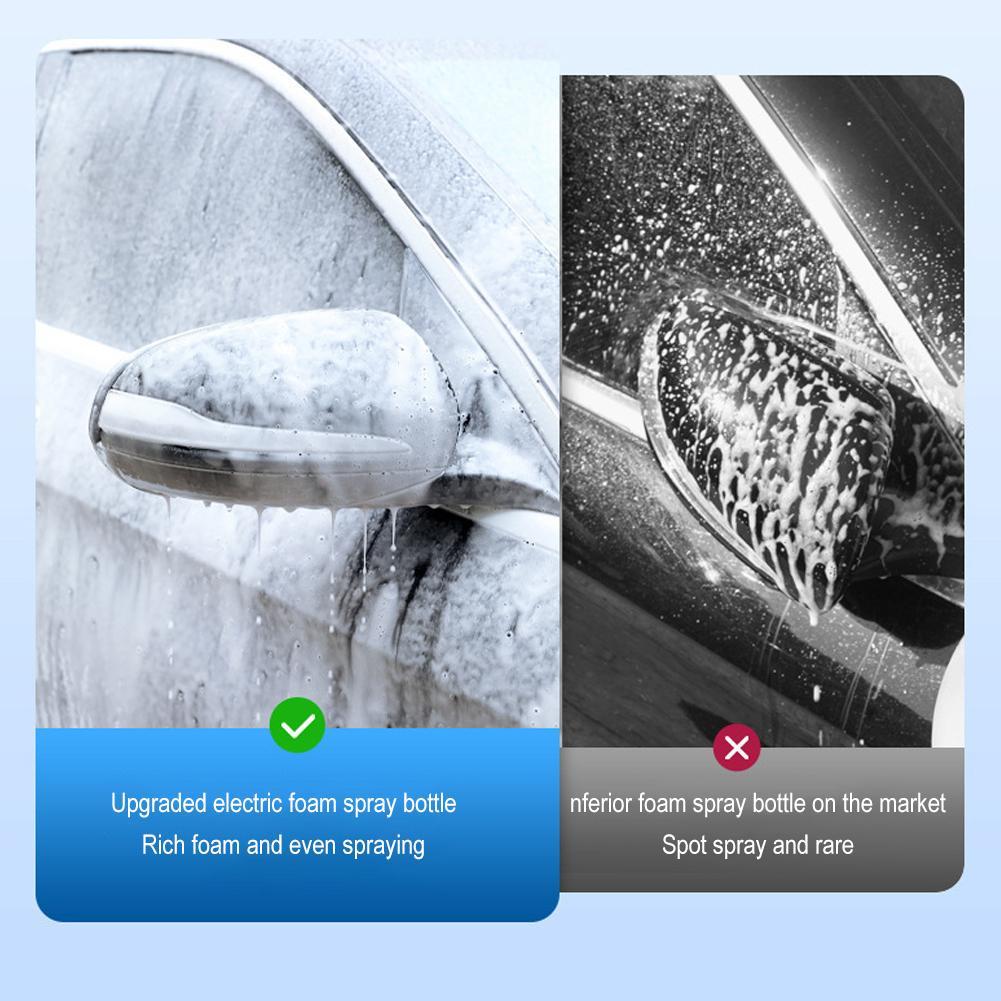 1.5L Electric Foam Sprayer Foaming Pump Sprayer Car Blaster Sprayer Wash USB Can Watering Rechargeable Water Snow Foam Home