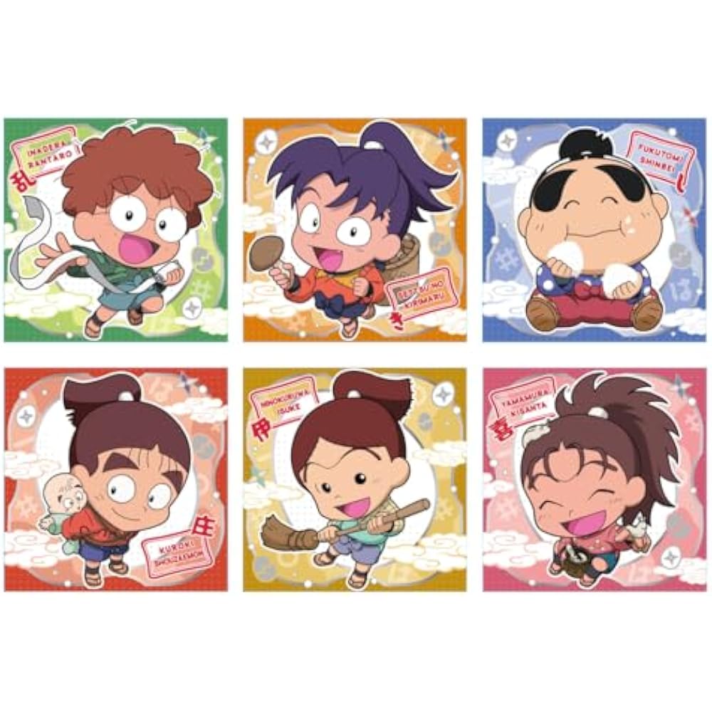 Bandai (BANDAI) Nifurumeshon Nintama Rantaro Sticker Wafer Tiered Wafer (Baked Confectionery) Foo...