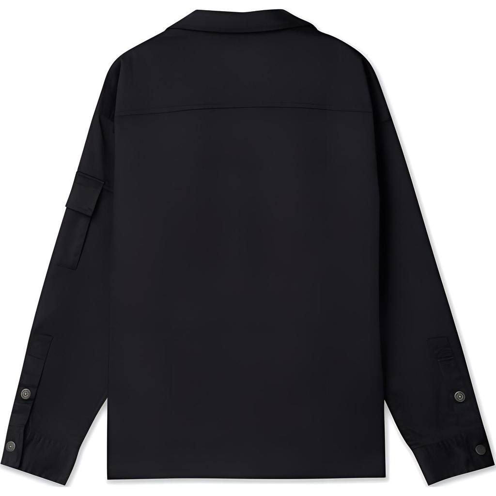 Levis Solid Color Simple Comfortable Casual Single Button Long Sleeve Jacket Men Jackets Black 0017Z-0000