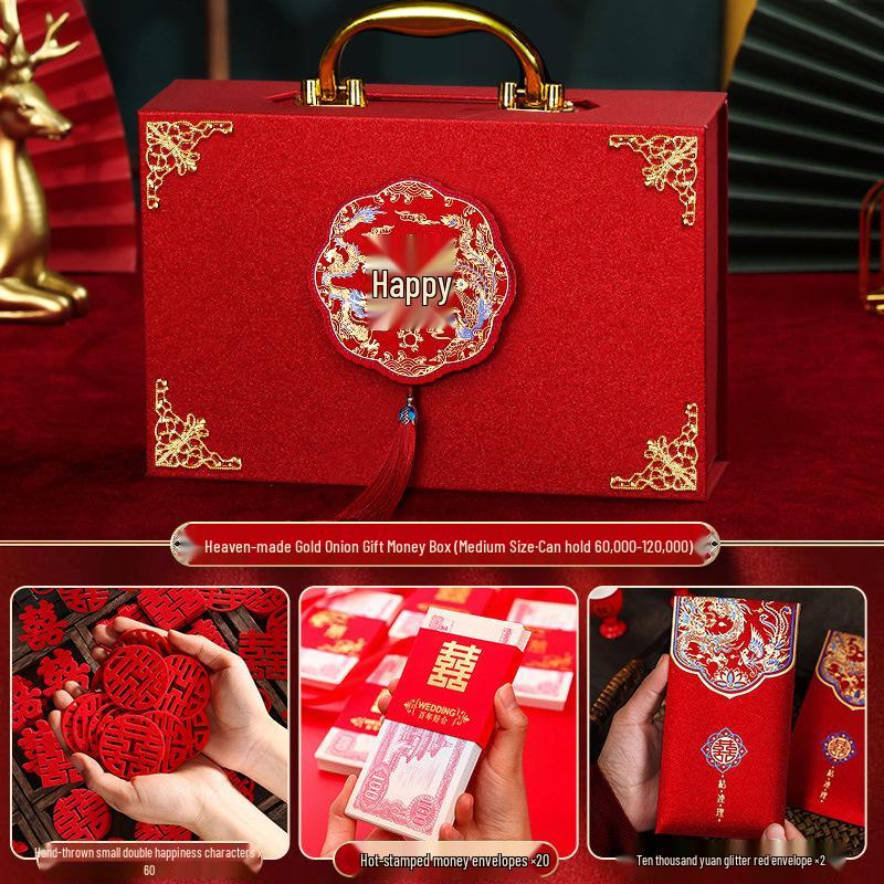 Luxury Betrothal Gift Box: Elegant Engagement & Wedding Decoration for Bride Price Cash