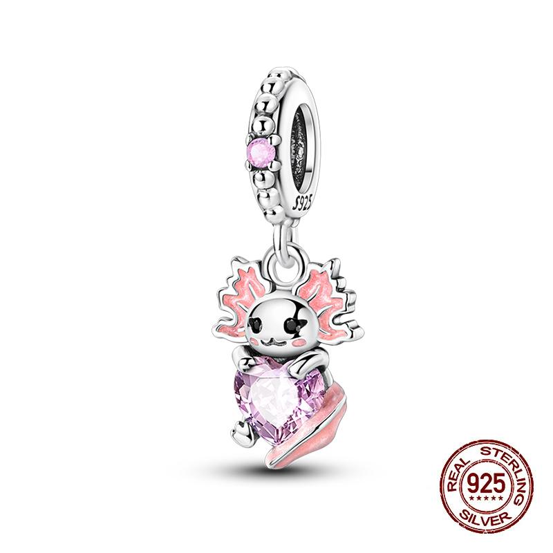 New Animals Charms Copper Sparkling Zircon Pendants Fit Original Charms Bracelets Beads Diy Jewerlry Accessories