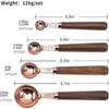 Measuring Spoons Stainless Steel Set of 4 - Rose Gold