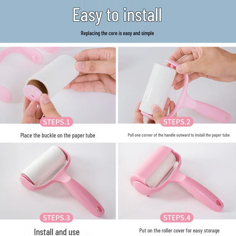 Reusable Lint Roller with Tear-Off Sheets