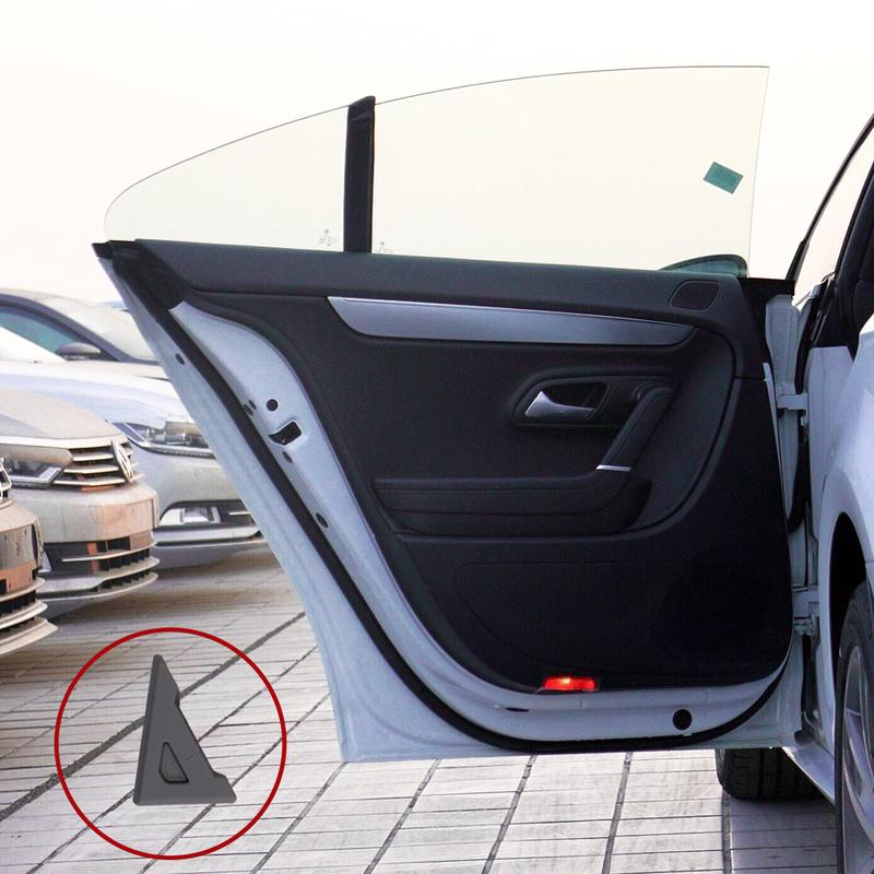 2PCS Silicone Car Door Corner Cover 90 Degree Angle Bumper Scratch Protector Guards Safety Triangle Anti Collision Stickers