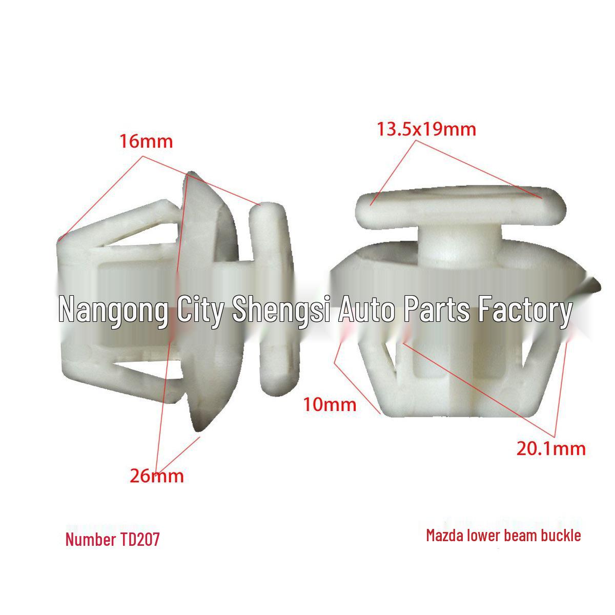 

Юбка отделки дверной панели для Mazda3/Mazda6 купе - Включает монтажные зажимы 10000