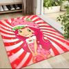1Pc Strawberry Shortcake Dreamscape Carpet Rug Customizable Soft Washable Antislip Home Living Room Sofa Mats Personalized Rug 0917253