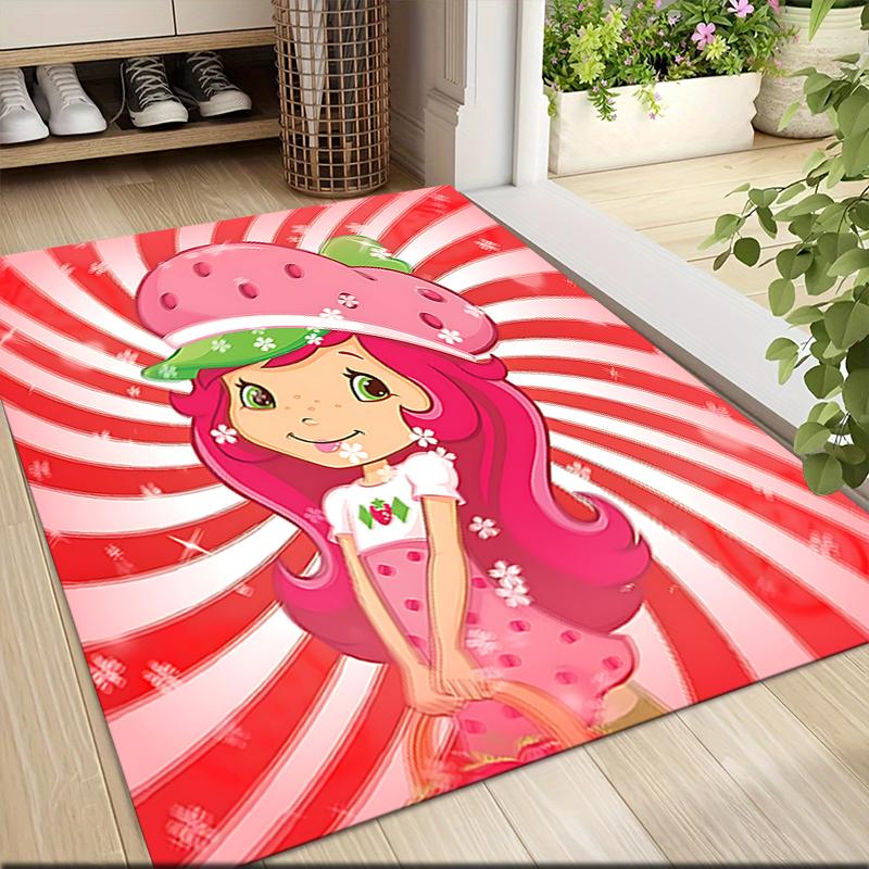 1Pc Strawberry Shortcake Dreamscape Carpet Rug Customizable Soft Washable Antislip Home Living Room Sofa Mats Personalized Rug 0917253