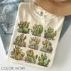 Cactus Garden Shirt Comfort Colors®, Botanical Succulent Tee, Desert Plant Shirt, Cottagecore Nature Top, Garden Lover Gift, Plant Lover Tee