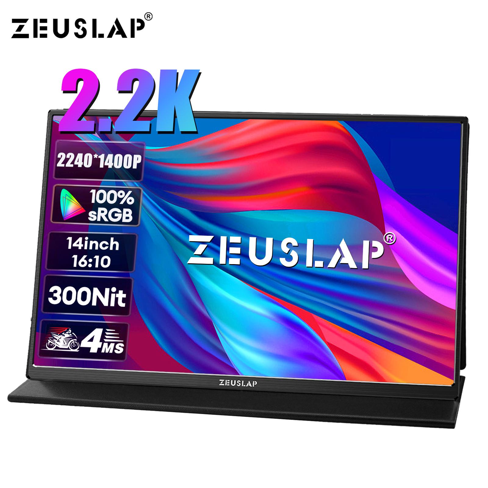 

Портативный монитор ZEUSLAP Z14K 14 INCH чёрный