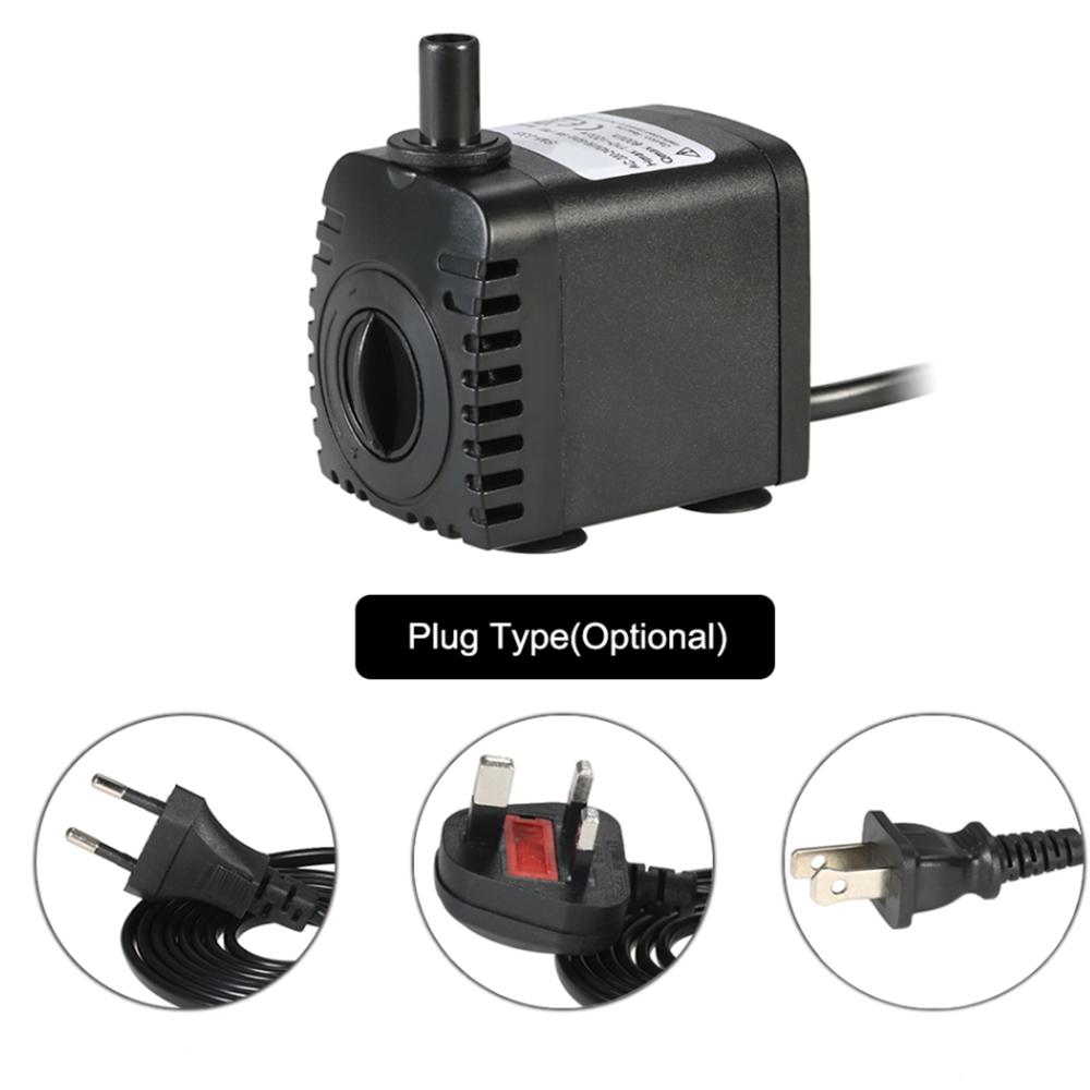 8W Water Pump Submersible Pump For Aquarium Fountain Pond Pump Fish Tank Garden Pond Pumps Fountain US / EU / UK (Optional)