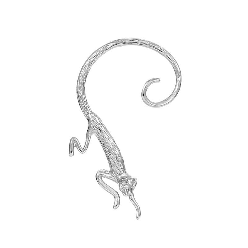 Steampunk Elf Dragon Ear Cuff Single Side Alloy Cat Bat Design Non-Piercing Bone Clip Women