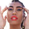 1 Pcs Diamond Steampunk Sunglasses Frames Triangle Eyeglasses Frames For Women Vintage Sunglasses Frames For Men Eyewear Decoration