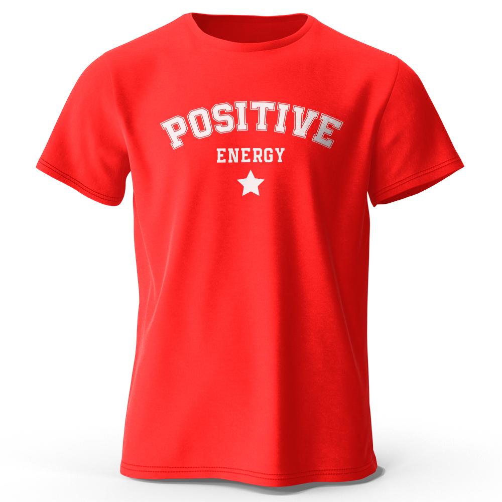 Men's Positive Energy Tees and T-Shirt: Trendy Urban Streetwear for a Stylish Summer Look