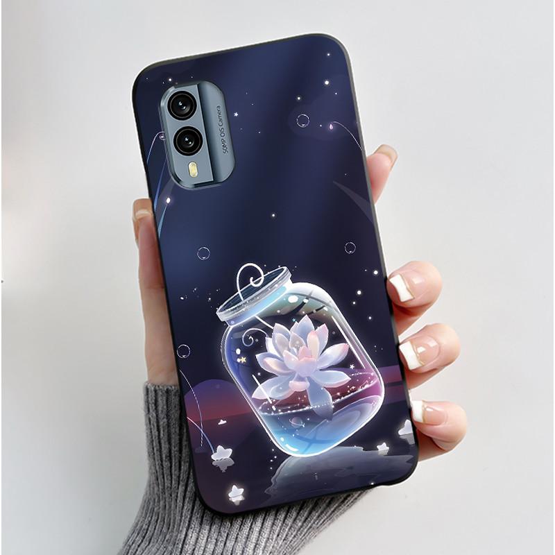 Bumper Rezistent la Șocuri Husa Moale Pentru Nokia X30 5G Drăguț Model Nou Design Carcasă Pentru Nokia XR21 Cu Culoare Jelly Negru Viral Husa