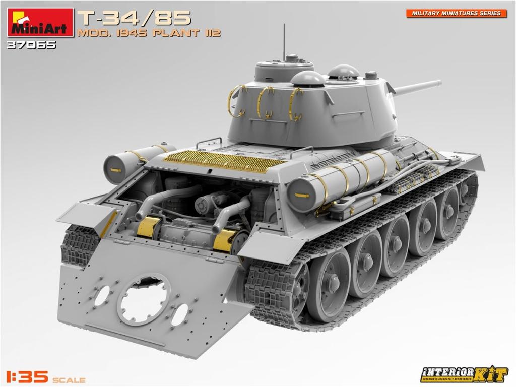 Miniart 1945 112th Factory Interior Kit Plastový model MA37065 1/35 T-34-85