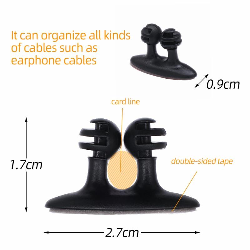 Charger Cable Organizer Clip Adhesive Car Cable Headphone Cell Phone Multifunctional Cable Car Interior Decor Accessories1-20Pcs