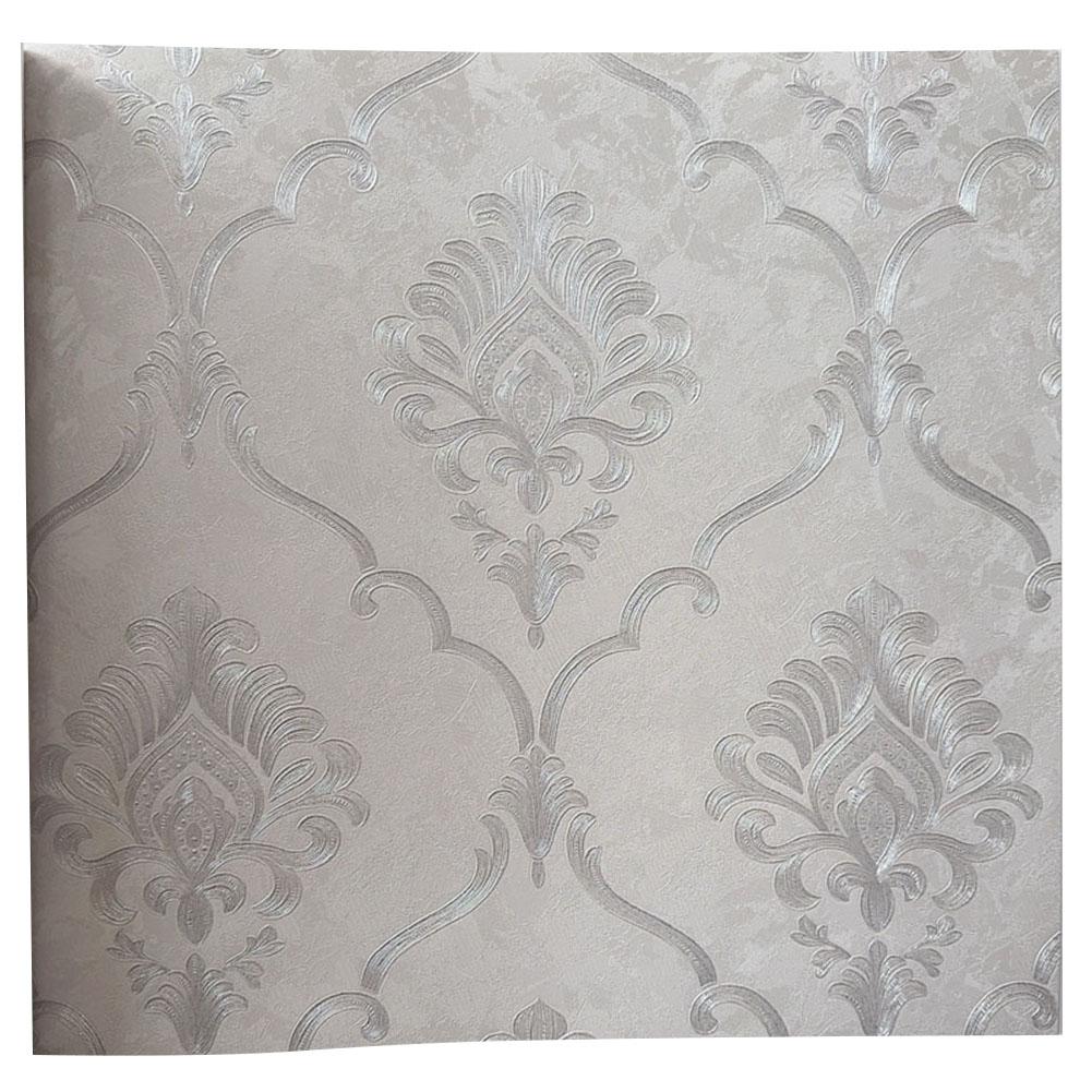 Transform Your Space with Elegant Damask Wallpaper Suitable for Various Settings Including Living Rooms and Offices