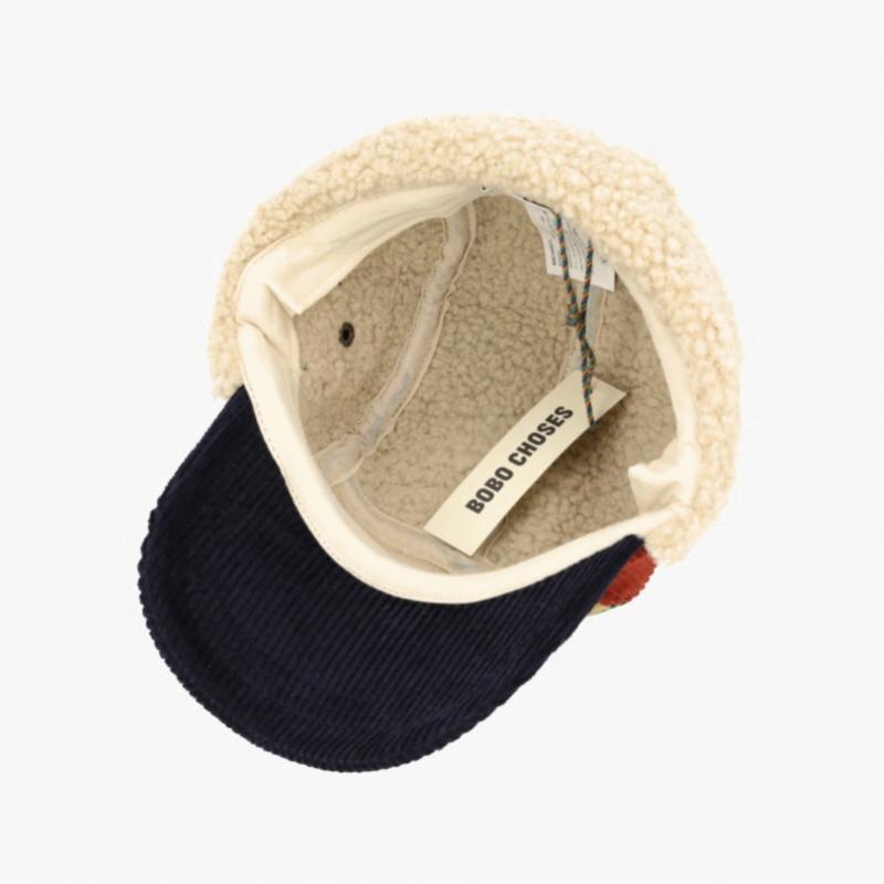 בובו צ'וסס מר. כובע אוזניות חורפי מקורדרוי פסים B225ai033