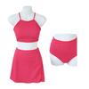 Women's Japanese & Korean Fashion Swimsuit: Simple, Sexy Skirt Style, Small Bust Enhancement, Conservative Beachwear.