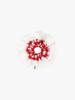 CHECK LACE SCRUNCHIE_RED