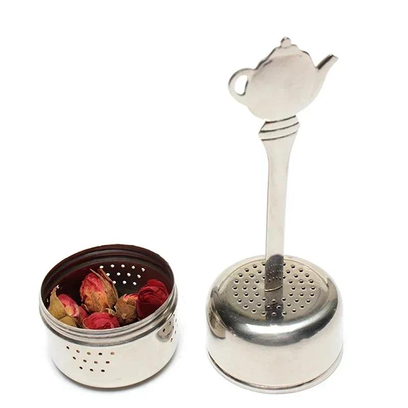 Stainless Steel Tea Infuser Teapot Spice Filter Tea Leak Spice Herbal Strainer Tea Drain Filter Infusers Kitchen Accessories