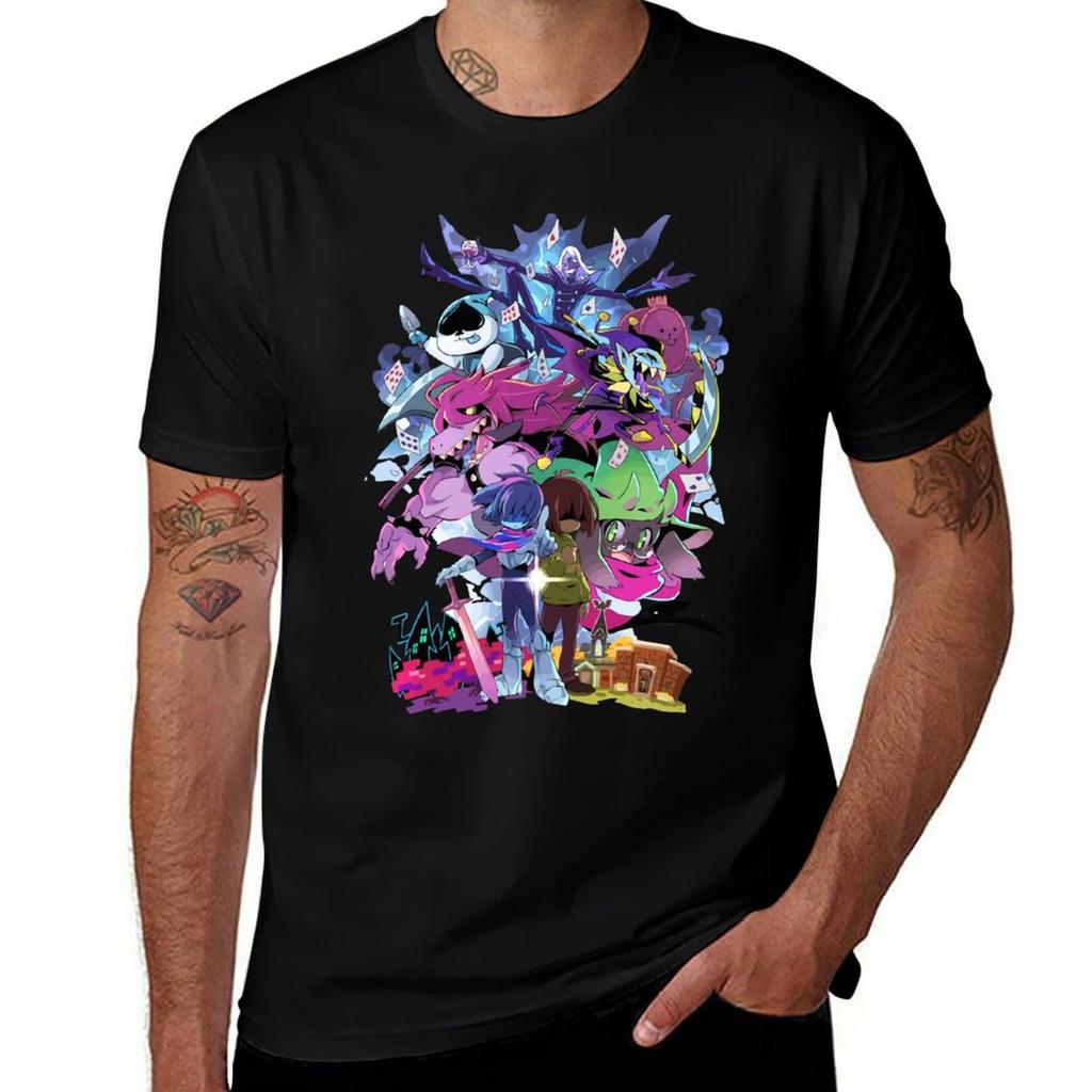 Deltarune Adventure TShirt Classic Graphic Short Sleeve Top TShirt