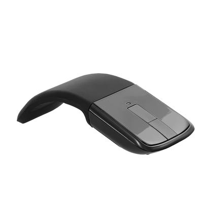 2,4G Drahtlos mit USB-Bogen mit Touch-Funktion Faltbare Optische Mäuse mit USB-Empfänger Biegsam für PC Laptop Schwarz