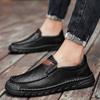 38-46 Men's Leather Casual Shoes Handmade Loafers Comfortable Men's Slip on Shoes Flat Moccasins Men's Sneakers