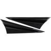 Carbon Fiber Style Front Side Window Triangle Cover Trim Exterior Accessories for Tesla Cybertruck (Bright Surface)