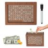 Retro Wooden US Dollar Piggy Bank